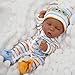 Lifelike Reborn Baby Dolls - 12 Inch Washable African-American Black Realistic Sleeping Newborn Small Baby Doll for 3 + Year Old Kids，Best Gift for Kids(Boy)