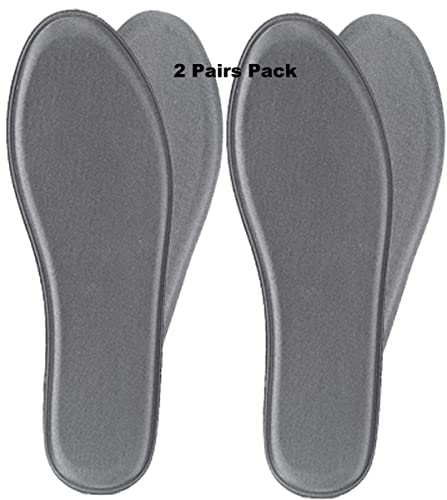 Memory Foam Insoles Shoe Inserts for Women, Comfort Cushioning Inner Soles Shoe Liners for Sneakers Sport Shoes Work Boots, 2 Pairs (Women 10.5/ Men 9.5)