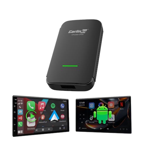 Carlinkit Wireless CarPlay Adapter CPC200-CP2A PRO: Wired CarPlay to Wireless CarPlay/Android Auto Upgrade & Android 12.0 System Unlock The Built-in Net-Flix/You-Tube/TIK-Tok(Black)