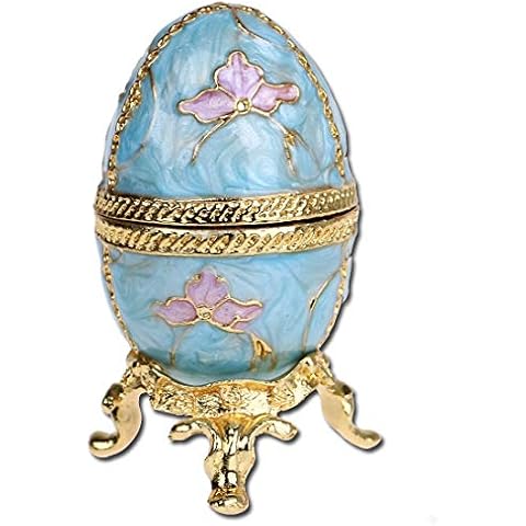 YU FENG Faberge Style Egg Trinket Box Cover
