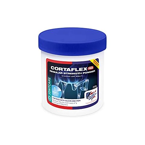 Equine America Cortaflex Regular Strength Powder | Premium Ready To Use Horse & Pony Supplement | Comprehensive Support For Joints & Mobility | 250g Cover