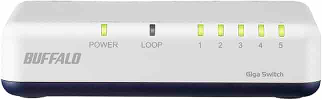 【rifurifu】BUFFALO 5点セット BUFFALO バッファロー 5ポートスイッチHUB LSW4-TX-5EPL/WHD