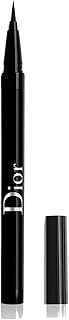 قلم تحديد عيون سائل من ديور يوفر مقاومة طويلة الأمد للماء لمكياج العيون خالٍ من التلطخ، لون أسود مطفي، 0.55 مل