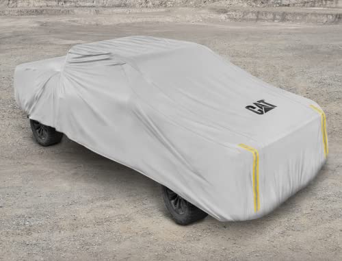 CAT Pick-Up Truck Cover, Car Cover for Trucks, Car Cover Waterproof All Weather Heavy Duty, Full Exterior Truck Bed Cover and Cabin, UV Dust Rain Snow Hail - Full Size Crew Cab 264" L x 80" W x 65" H by CAT - Used condition - US$86.78