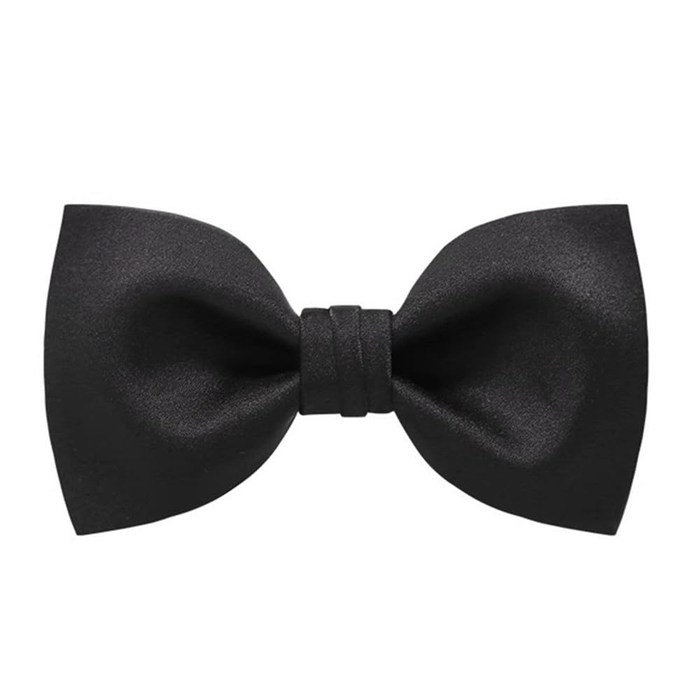 GALSOR Accesorios de vestir Pajarita clásica de una sola capa for hombre, pajarita for novio de boda, pajarita for padrino de boda Corbata de moño