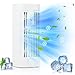 Produktbild Tragbare Luftkühler, Portable Mini Klimaanlage mit Akku, Luftkühllüfter und Luftbefeuchter mit Nachtlichtmodus, Mini Ventilator USB, 3 Windgeschwindigkeiten, Mini Klimaanlage für Office (Weiß)