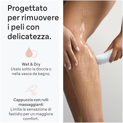 Braun Silk Epil 5 Epilatore Elettrico Donna, Rasoio Elettrico Donna, Wet&Dry, Rimozione Facile Peli, Pelle Liscia, Include Testina Rasoio, Pettine Regolatore E Spazzola Esfoliante,5-060,Rosa Flamingo - 4
