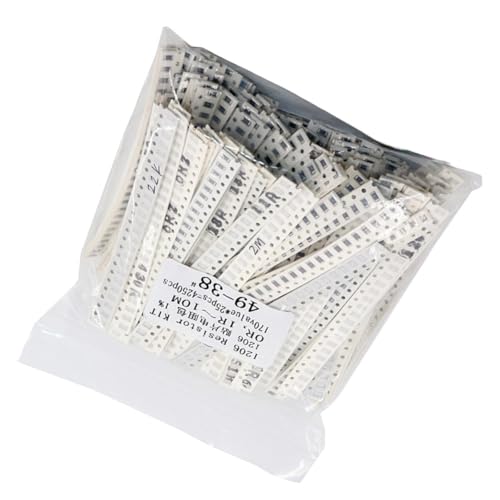 Image of MuchLuckystar 4250Pcs 1206 for smd Resistor Kit, 170 Values 1Ω-10MΩ 1% Tolerance, Assorted for surface Mount Resistors for Electronic Projects