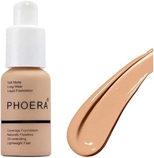 ONEKLIK Phoera Foundation | Soft Matte Oil Control Full Coverage Foundation Concealer | Flawless Cream Smooth Makeup | 24HR Long Lasting Natural Look (104 Buff Beige (1pc))