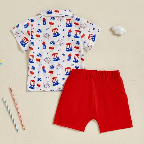 Image of Biayxms Baby Boy Halloween Outfits Pumpkins Gentlemen Suit Short Sleeve Button Up Shirts Shorts Pants Baby Halloween Clothes