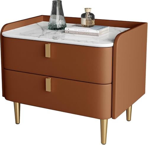Table d'appoint avec rangement de nuit pratique pour chambre à coucher moderne - 2