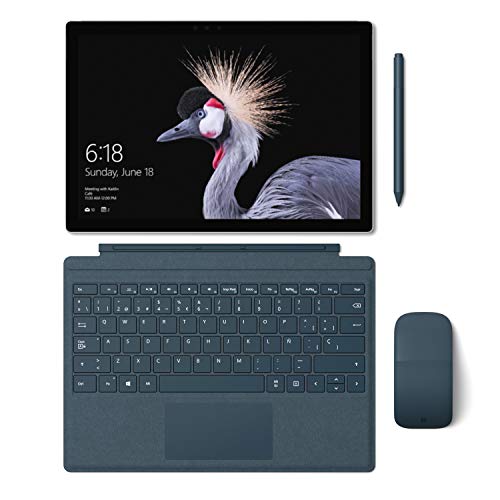 Microsoft Signature Type Cover - Funda con teclado para Surface Pro, Azul - Teclado QWERTY Español