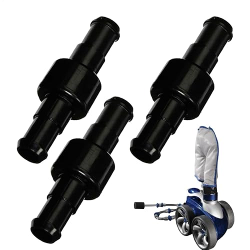 shpuuyy Conector de manguera giratorio para limpiador de piscinas, 3 tuercas de manguera para máquina de limpieza de piscinas, adaptador de secciones de tubo de arandela de estanque para el hogar