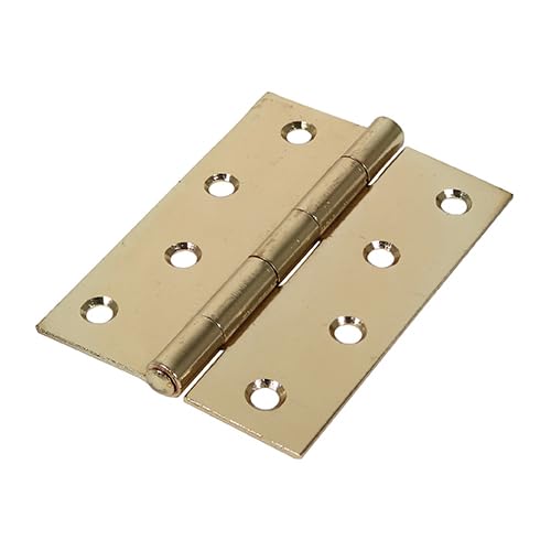 Timco Gold - Butt Hinge - Fixed Pin (1838) - Electro Brass (Size 100 X 70-2 Pieces)