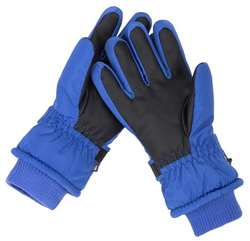 Image of Kids Ski Gloves Winter Warm Glove Outdoor Thermal Snow Finger Mittens for Boys Girls 5-10 Years