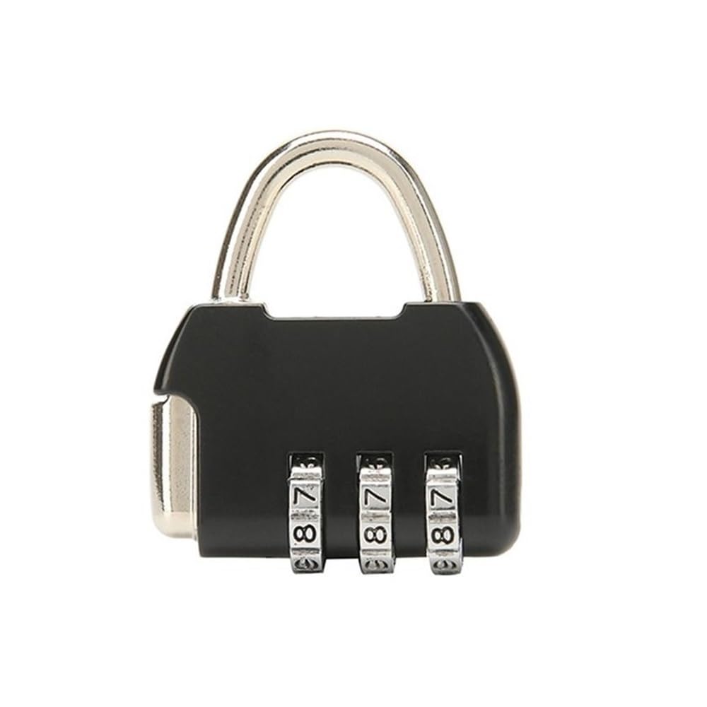 Suitcase Locks, Password Padlock Dormitory Cabinet Travel Digital Multicolor(Black)