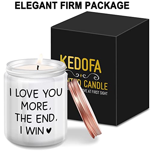 Romantic Gifts For Her, Him- Birthday Gifts For Girlfriend, Boyfriend, Women, Daughter, Mom- I Love You- Funny Valentines Day, Anniversary, Christmas Gift- Lavender Candles(7Oz) #TOP4