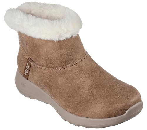Skechers Botas de tobillo Joy Cozy Dreampara mujer, Tejido castaño, 40 EU