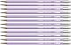 STABILO - Bleistift mit Radierer - Swano Pastel - Härtegrad HB - 12er Pack - lila