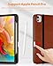 DTTO for iPad Pro 13 Inch Case (M5/M4) 2025/2024, Premium Leather Business Folio Stand Cover with Pencil Holder - Auto Wake/Sleep & Multiple Viewing Angles, Built in Hand Strap & Pocket, Brown