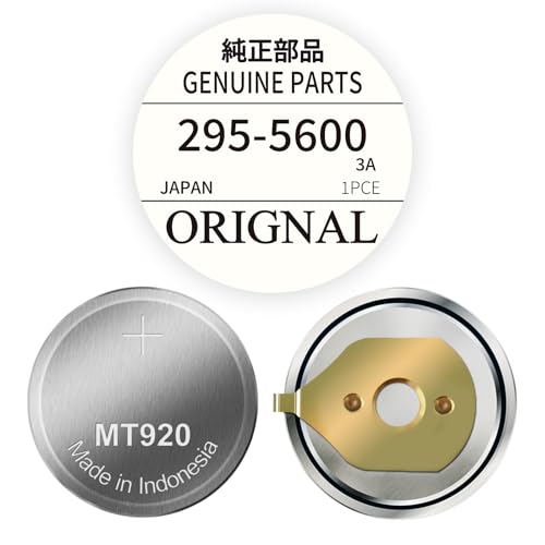 HamnaKhu 295-5600 MT920 Rechargeable Watch Battery - High-Capacity Eco-Drive Replacement for Citizen C650 E810 E811 7821 B620 Models (Includes Storage Case)