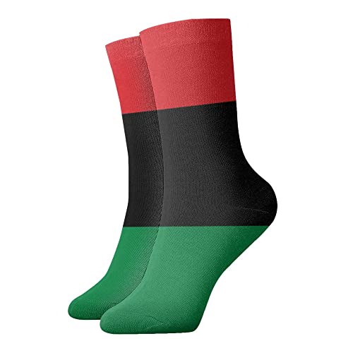 Pan African flag Unisex Casual Crew Socks Novelty Athletic Socks Men s Dress Socks Patterned Sock