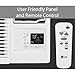 LG 7,500 BTU Window Air Conditioner with Supplemental Heat, Cools 320 Sq.Ft. (16' x 20' Room Size), Electronic Controls with Remote, 2 Cooling, Heating & Fan Speeds, Slide In-Out Chassis, 115V