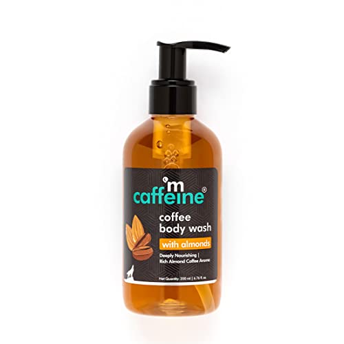 Image of mcaffeine Coffee Body Wash With Almonds | De-Tan & Deep Cleansing Shower Gel|Enriched With Vitamin E&In Energizing Nutty Almond Aroma|Shower Gel|Suitable For All Skin Types|For Both Men&Women - 200Ml