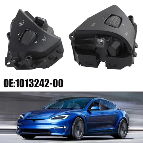 Boutons commande volant Tesla Model S Model X molette de rechange noire x2