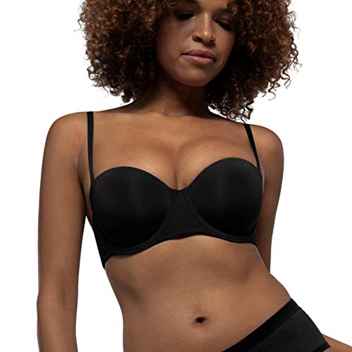 Soutien-gorge balconnet DORINA Michelle noir 85B pour éliminer les marques sous les vêtements