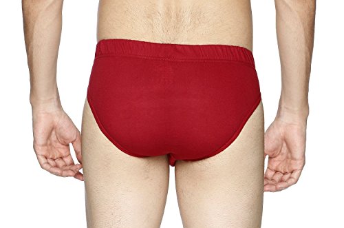 Image of Semantic Men's Solid Cotton Brief Underwear - Pack of 3