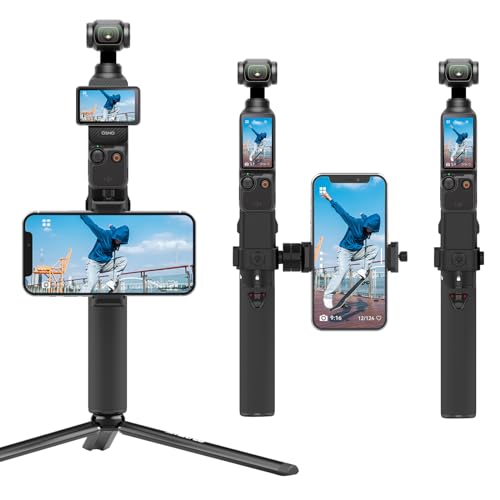 Smatree - Estación de carga portátil Osmo 3 (Power Bank) compatible con DJI Osmo Pocket 3, 5000mAh Estación de carga para smartphone con trípode