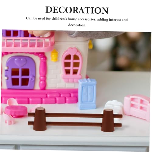 LALADEFIEE 2pcs Miniature Wood Fence Miniature Decorative Fence Garden Miniature Fence Mini Fence Micro Landscape Accessories Miniature Fence Decor