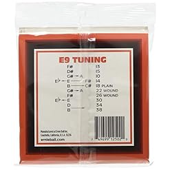 Ernie Ball Pedal Steel Cordes filées en nickel E9 Tuning, pour guitare électrique à 10 cordes, calibre 13-38 - Les Beatles, Paul McCartney, John Lennon, RIngo Starr, George Harrison Ernie Ball Pedal Steel Cordes filées en nickel E9 Tuning, pour guitare électrique à 10 cordes, calibre 13-38 – Image 3