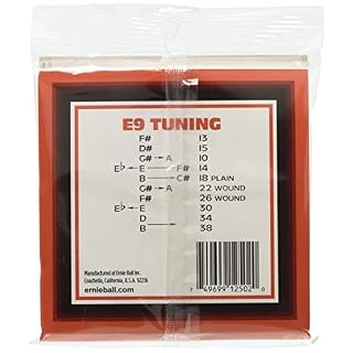 Ernie Ball Pedal Steel Cordes filées en nickel E9 Tuning, pour guitare électrique à 10 cordes, calibre 13-38 – Image 3