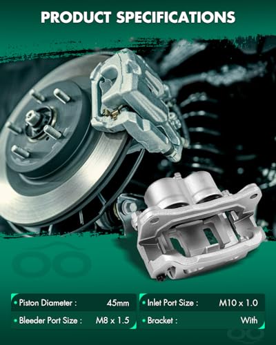 Image of SCITOO 18B5027A Front Right Disc Brake Caliper w /Bracket Fit For Ford For Edge 2007-2010,For Lincoln For MKX 2007-2010, Double Pistons