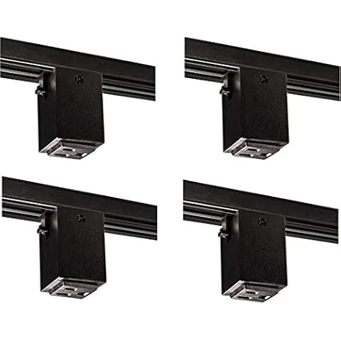Nora Lighting NT-327B Outlet Adapter Track Accessory (4 Pack) Cover