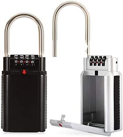 Candado de combinación, Candado con código de candado, Candado, Caja de almacenamiento de llaves Cerradura Candado con llave Aleación de zinc con contraseña de combinación de 4 dígitos Cerradura de pu