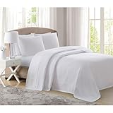 Charisma Deluxe Woven Cotton Blanket, King, White