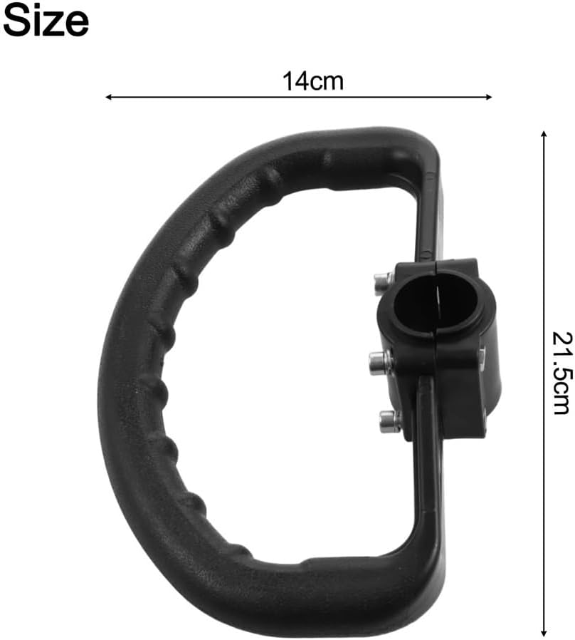 Garden 1 Set Lawn Mower Handle Handlebar Replacement Replaceable Loop Handle Fit for Brush Cutter Grass Garden Tools