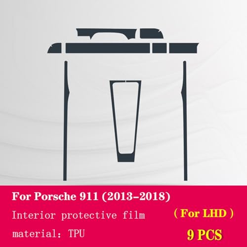 Film TPU Porsche 711 718 Boxster protection console centrale