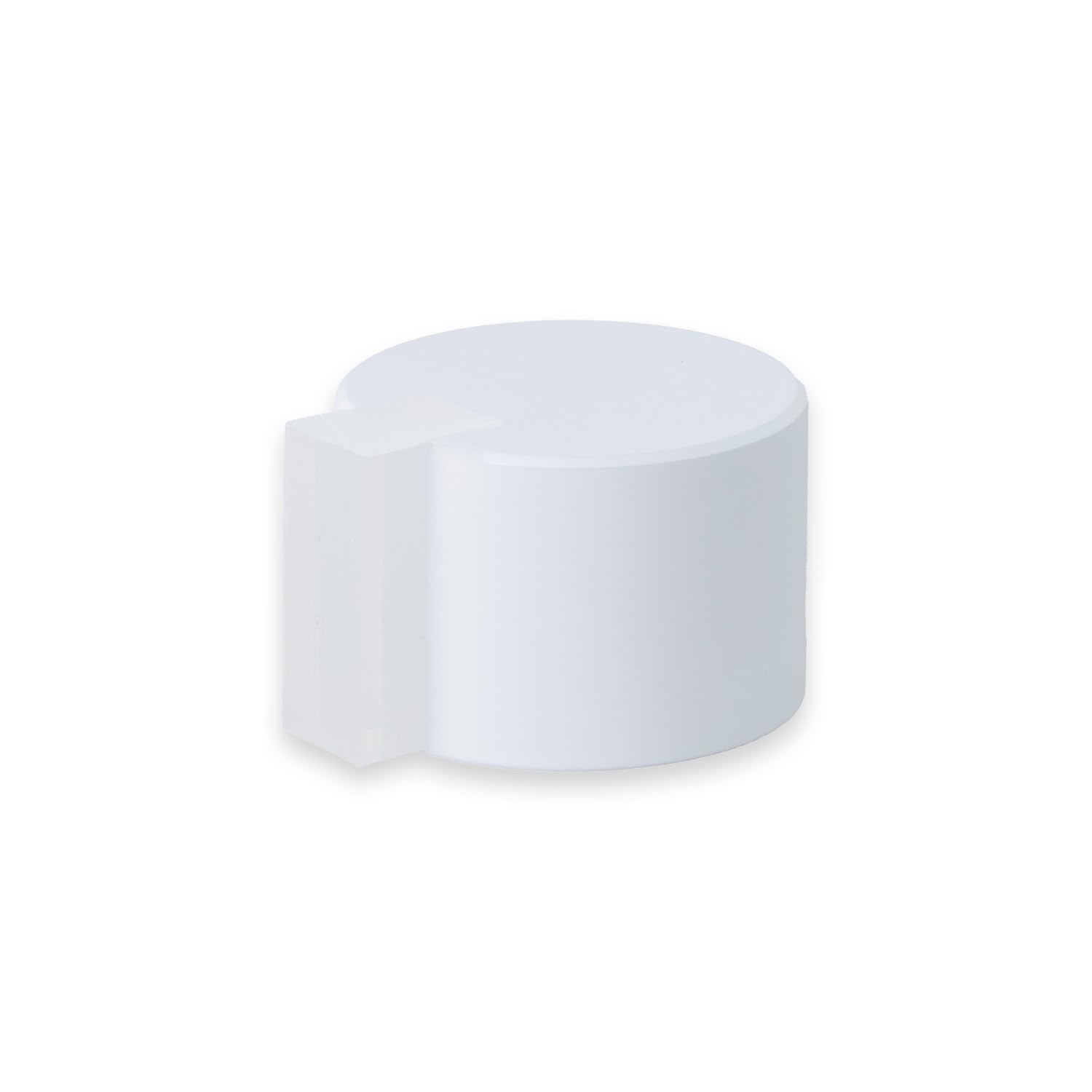 EVI Door Stoppers | Stainless Door Stop - Adhesive Fastening - Protector Rubber - 28x20mm White Door Stopper