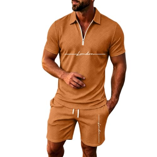 Combinaison de loisirs d'été avec polo manches courtes et short léger