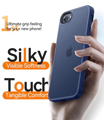 Image of CANSHN Shockproof for iPhone 8 /7 & SE (3rd /2nd Gen) Case, Deep Blue