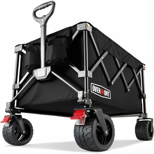 La mejor comparación de Carrito Plegable Sams los mejores 5. 42 Overmont Carro plegable ultrapacto – Carro plegable portátil de 150 l con ruedas todo terreno utilidad para playa, compras de comestibles, camping y jardinería, capacidad de...
