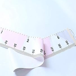 MinoMia Kids Growth Chart, Wood Frame Fabric Canvas Height Measurement Ruler from Baby to Adult for Child\'s Room Decoration 7.9 x 79in (7.9 x 79in, Pink & Grey)