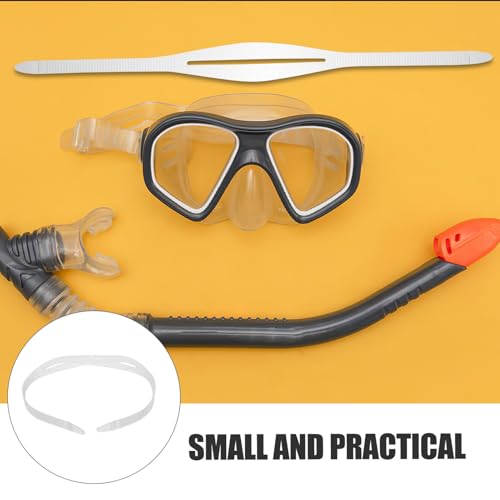 Correa de silicona transparente para gafas de buceo pack de 4 unidades ajustables 7