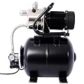 Gecheer 1.6HP Shallow Well Jet Pump with 5-Gallon Pressure Tank – Automatic Water Booster for Home, Garden, Lawn & Farm Irrigation, Stainless Steel Head, 23ft Suction, 1000 GPH