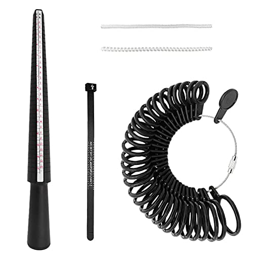 BEIIEB CLQ Lot de 5 outils mesure bague pour mesurer le diamètre la (taille britannique) Cover