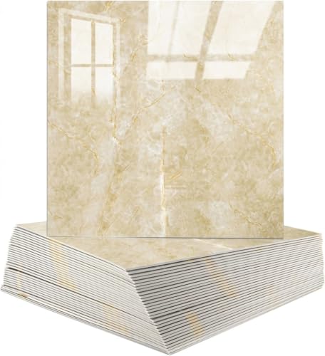 Image of OCEANSKY 3D Wallpaper PE Foam Self Adhesive Brick Design, 4, Cream Panel | Wall Stickers /DIY Wallpaper, For Home Hotel Living Room Bedroom Cafe Deco